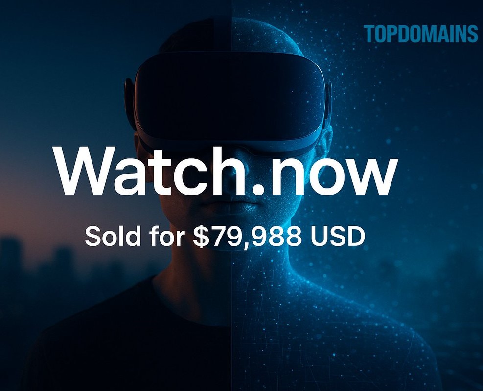 Topdomains sold Watch.now for 79,988 USD. Topdomains is a platfrom to sell premium domain names