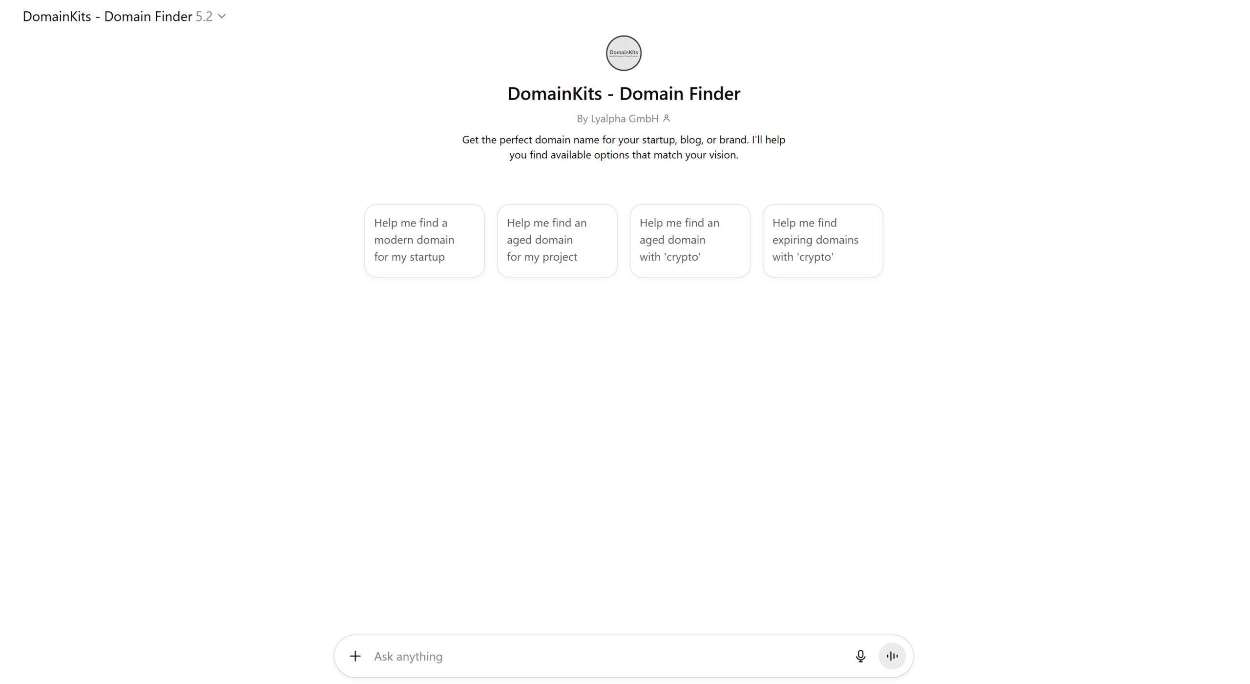 DomainKits Domain Finder GPT
